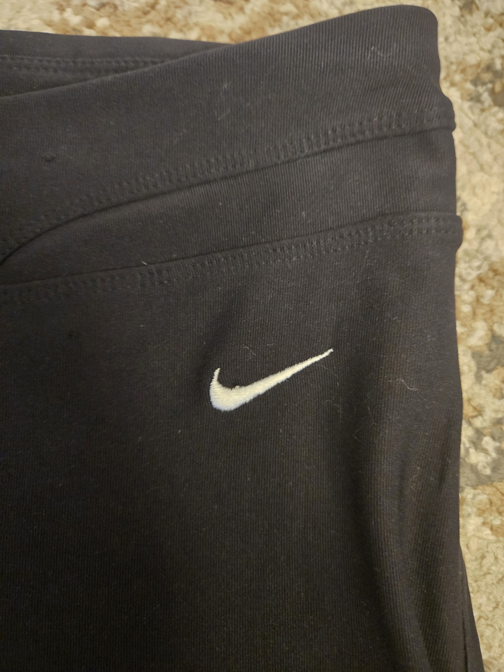 Nike Black Women’s Wide-Leg Athletic Pants - Picture 2 of 5